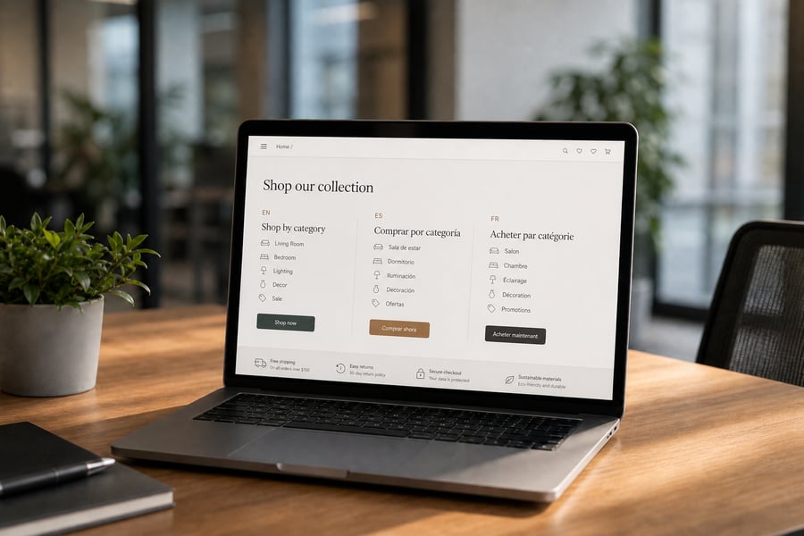 Translated Ecommerce Website Translated Ecommerce Website